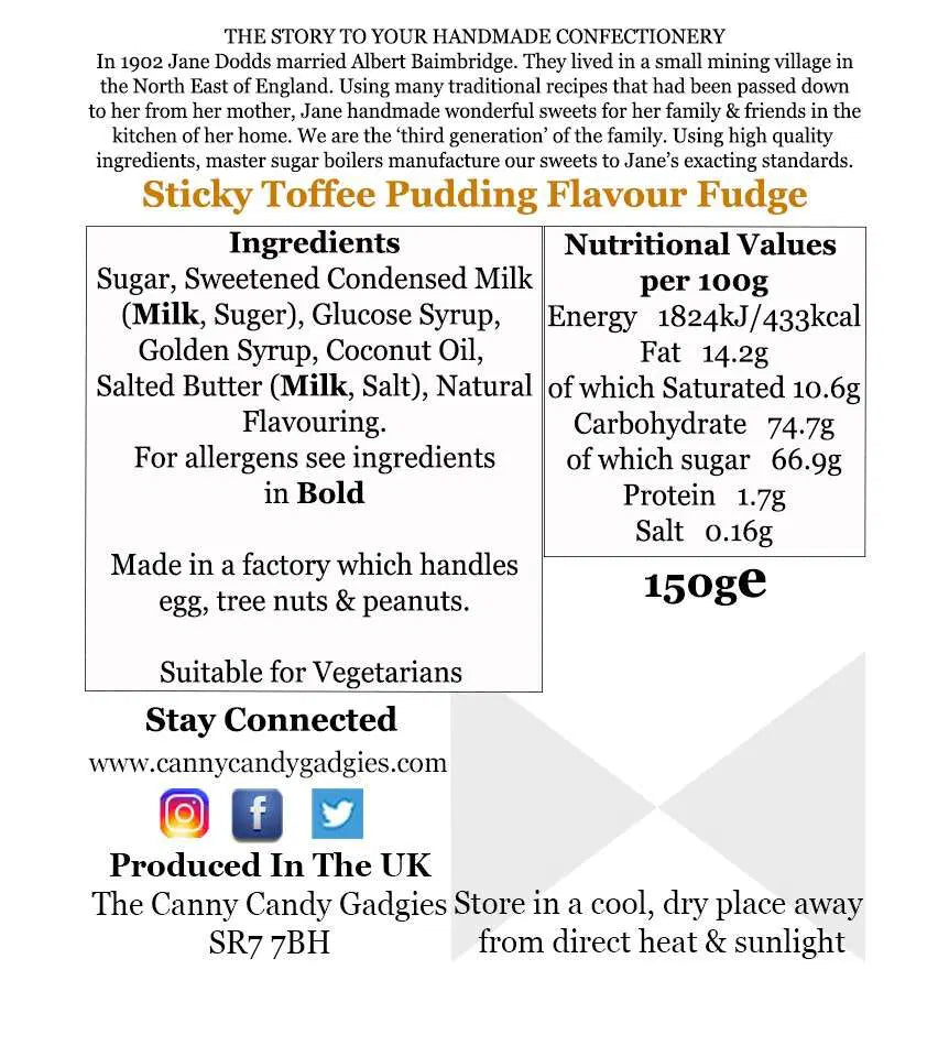 Sticky Toffee Pudding Fudge