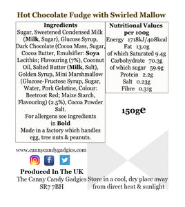 Hot Chocolate with Mallow Swirl Fudge