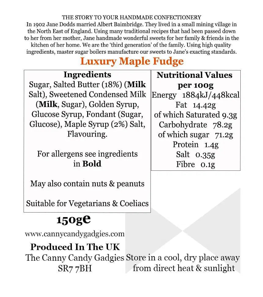 Candian Maple Fudge