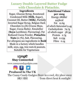 Chocolate & Pistachio Fudge
