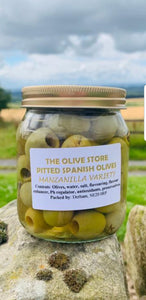 Pitted Green Andalucia Olives